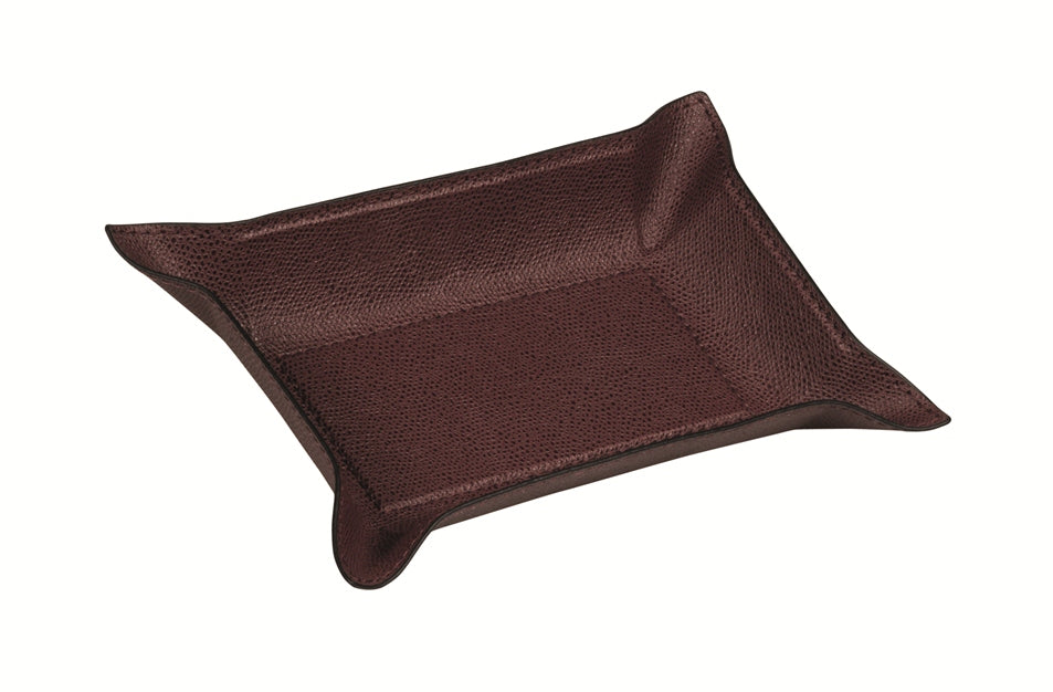 Giobagnara Jack Valet Tray | Leather-Covered Metal Structure | Rigid Center Part with Bendable Sides | Discover Luxury Home Accessories at 2Jour Concierge, #1 luxury high-end gift & lifestyle shop
