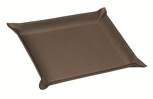 Giobagnara Jack Valet Tray | Leather-Covered Metal Structure | Rigid Center Part with Bendable Sides | Discover Luxury Home Accessories at 2Jour Concierge, #1 luxury high-end gift & lifestyle shop
