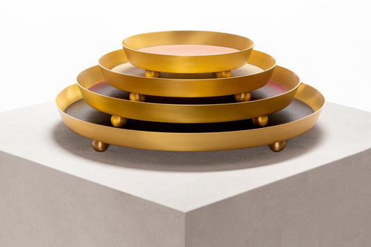 Giobagnara Monza Mini Round Valet Trays | Luxury Desk Accessories, Elegant Home Organizers & Gift Items | 2Jour Concierge, #1 luxury high-end gift & lifestyle shop