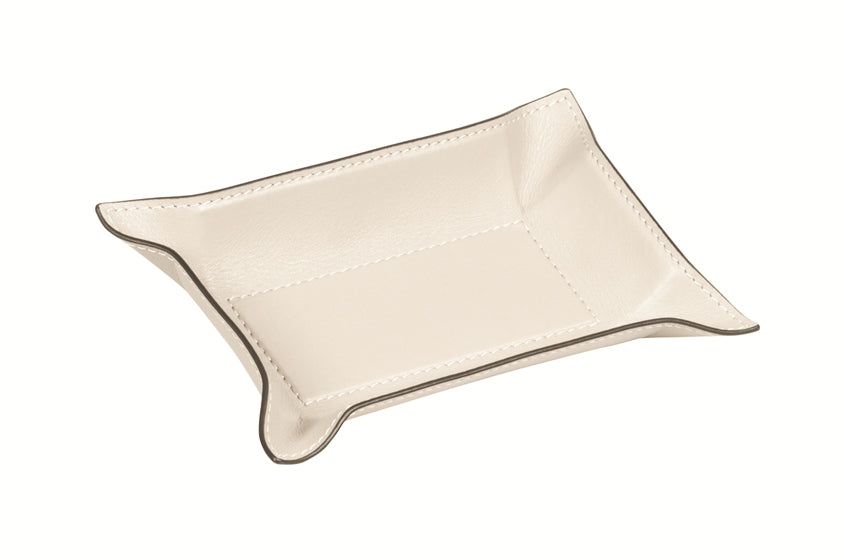 Giobagnara Jack Valet Tray | Leather-Covered Metal Structure | Rigid Center Part with Bendable Sides | Discover Luxury Home Accessories at 2Jour Concierge, #1 luxury high-end gift & lifestyle shop