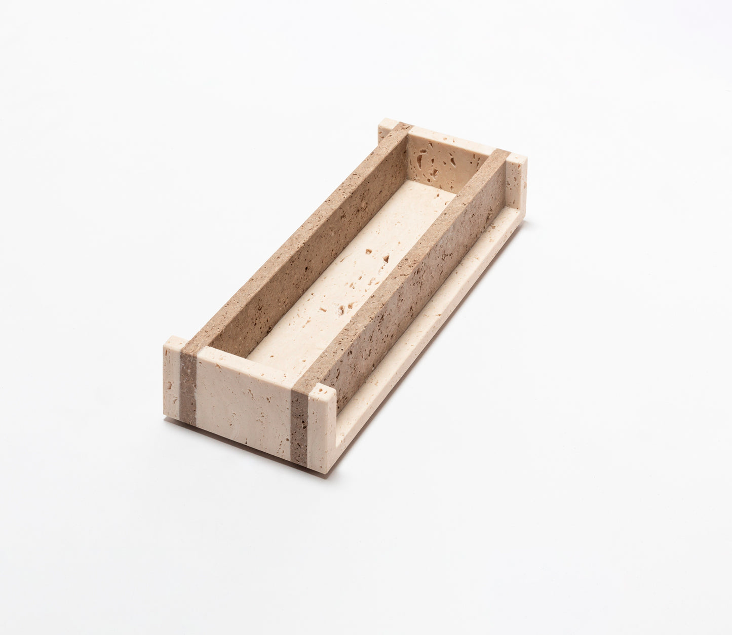 Giobagnara Carré Travertino Marble Valet Tray | Stylish Desk Accessories, Elegant Organizer & Decorative Items | 2Jour Concierge, #1 luxury high-end gift & lifestyle shop