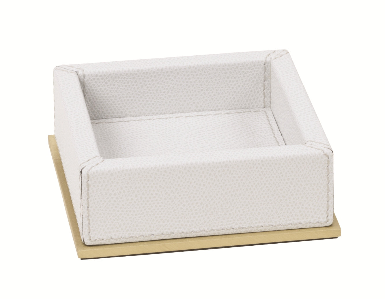 Giobagnara Firenze Valet Tray | Leather-Covered Wood Structure | Part of Firenze Bathroom Set | Ideal for Yacht Decor | Available exclusively at 2Jour Concierge