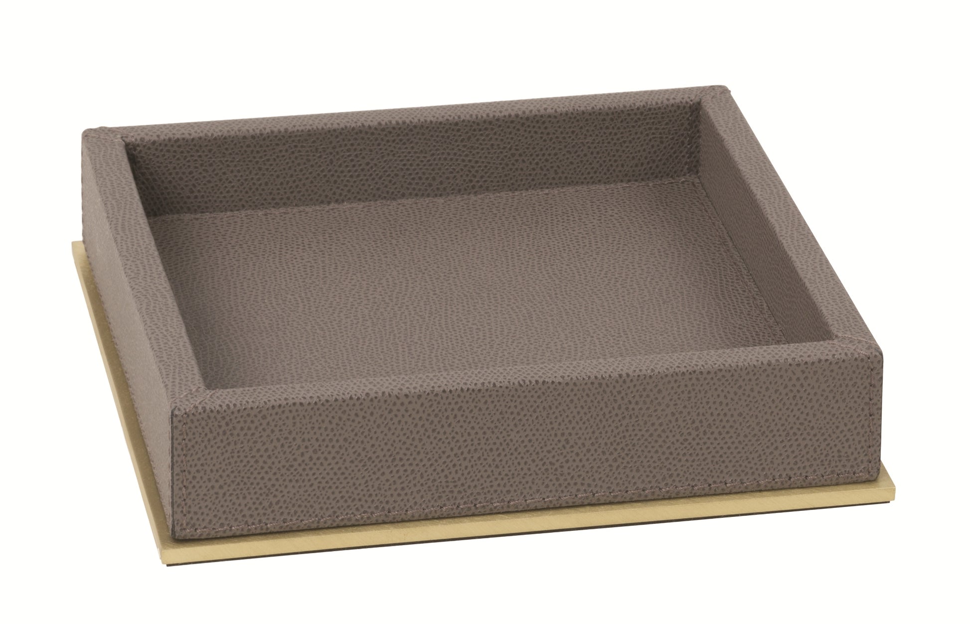 Giobagnara Firenze Valet Tray | Leather-Covered Wood Structure | Part of Firenze Bathroom Set | Ideal for Yacht Decor | Available exclusively at 2Jour Concierge