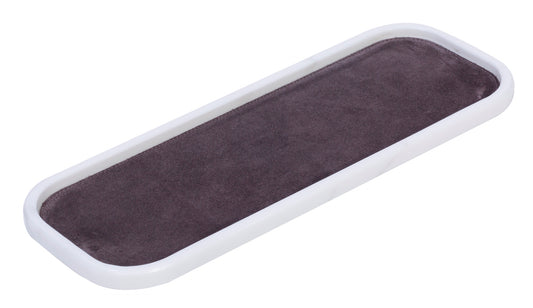 Giobagnara Polo Marmo Stackable Valet Tray Long Rectangular | Marble Piece with Leather Insert and Bottom in Suede | Each Piece Offers a Unique Stone Pattern | Stylish and Stackable Home Organization | Explore a Range of Luxury Home Decor at 2Jour Concierge, #1 luxury high-end gift & lifestyle shop