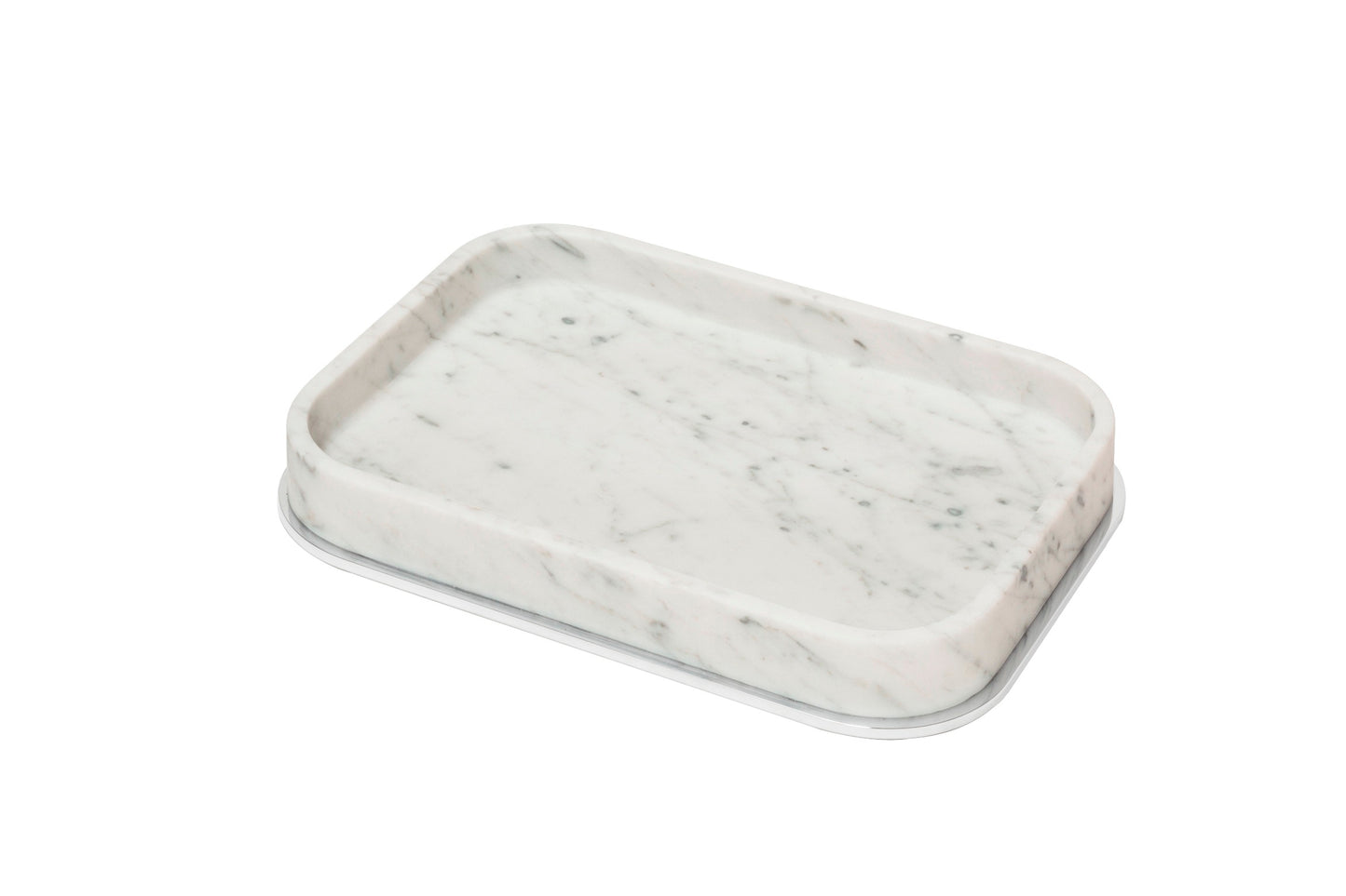 Giobagnara Positano Marble Valet Tray Rectangular | Marble Structure with Brass Base Frame | Non-Slip Waterproof Rubber Base | Stylish and Functional Home Organization | Explore a Range of Luxury Home Decor at 2Jour Concierge, #1 luxury high-end gift & lifestyle shop
