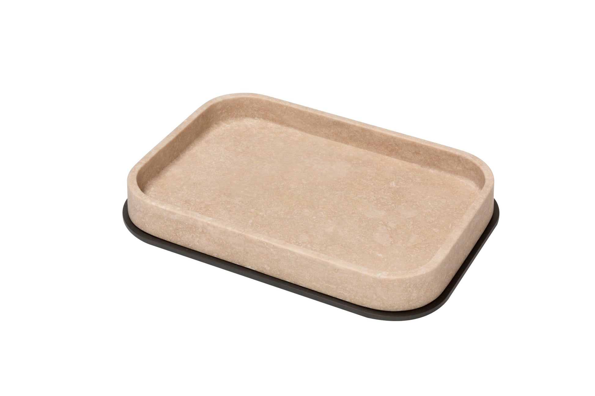 Giobagnara Positano Marble Valet Tray Rectangular | Marble Structure with Brass Base Frame | Non-Slip Waterproof Rubber Base | Stylish and Functional Home Organization | Explore a Range of Luxury Home Decor at 2Jour Concierge, #1 luxury high-end gift & lifestyle shop