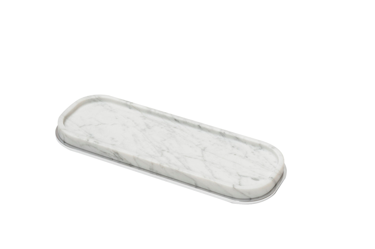 Giobagnara Positano Marble Valet Tray Long Rectangular | Marble Structure with Brass Base Frame | Non-Slip Waterproof Rubber Base | Stylish and Functional Home Organization | Explore a Range of Luxury Home Decor at 2Jour Concierge, #1 luxury high-end gift & lifestyle shop