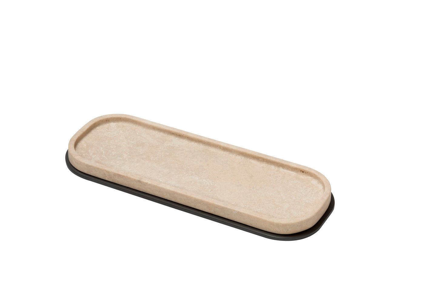 Giobagnara Positano Marble Valet Tray Long Rectangular | Marble Structure with Brass Base Frame | Non-Slip Waterproof Rubber Base | Stylish and Functional Home Organization | Explore a Range of Luxury Home Decor at 2Jour Concierge, #1 luxury high-end gift & lifestyle shop