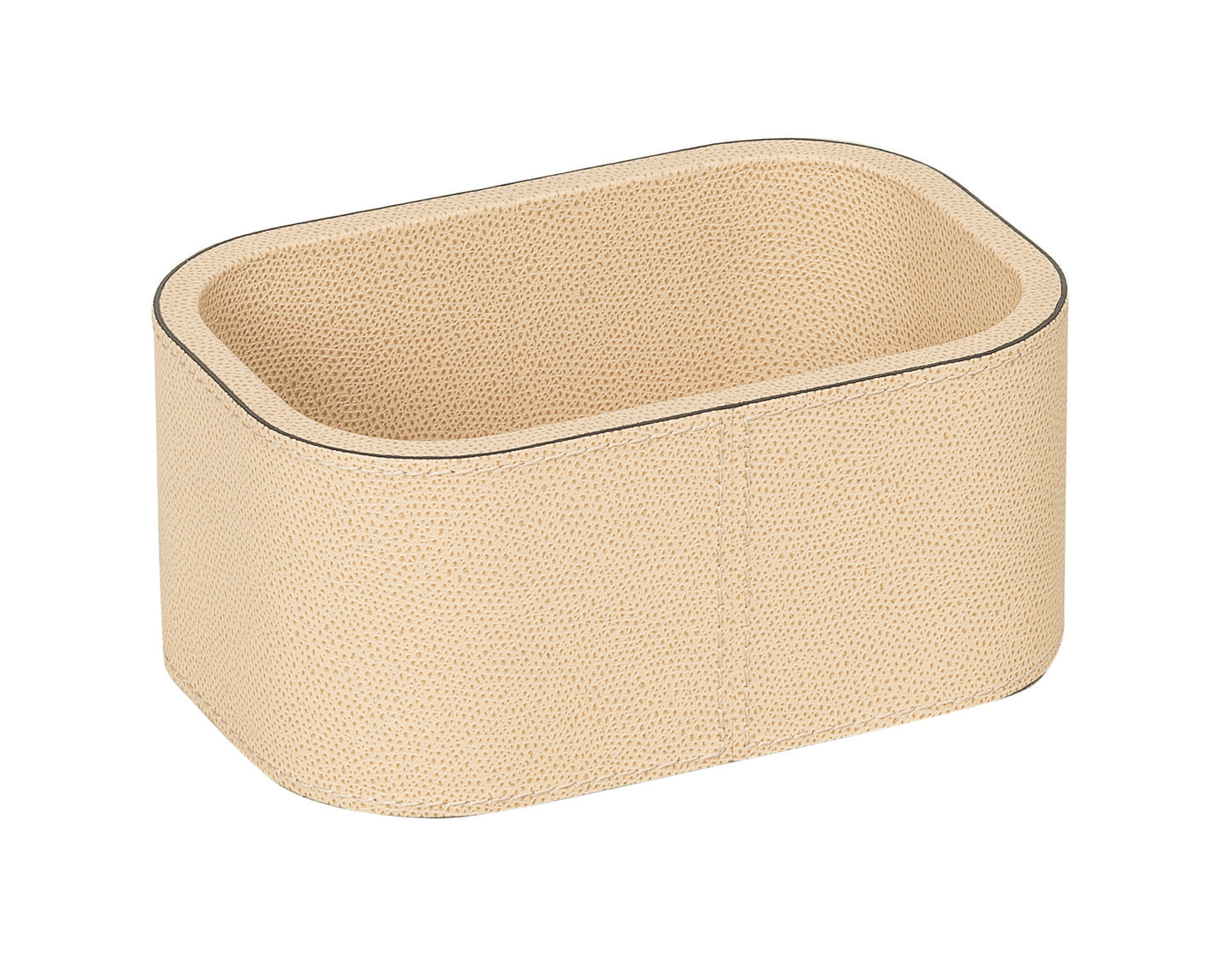 Giobagnara | Polo Stackable Valet Tray: Leather-covered wood stackable tray in round, square, and rectangular shapes with multiple sizes | Decor / Valet Trays | 2Jour Concierge, your luxury lifestyle shop | premium valet trays for expensive interiors, luxury decorative storage, office desks, bedside tables, and coordinated wardrobe systems