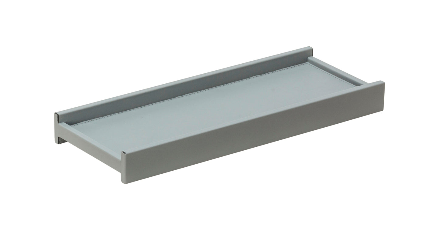 x Stephane Parmentier Enzo Rally Leather-Covered Valet Tray Long Rectangular Medium