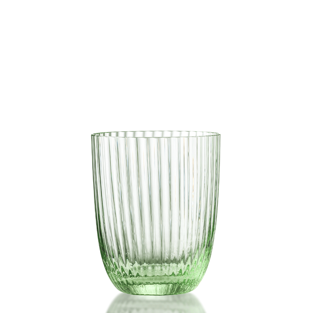 Idra Textured Murano Glass Tumbler, Striped