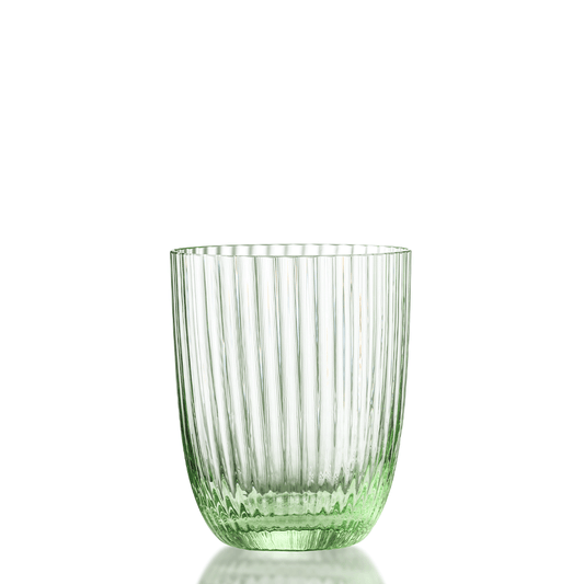 Idra Textured Murano Glass Tumbler, Striped