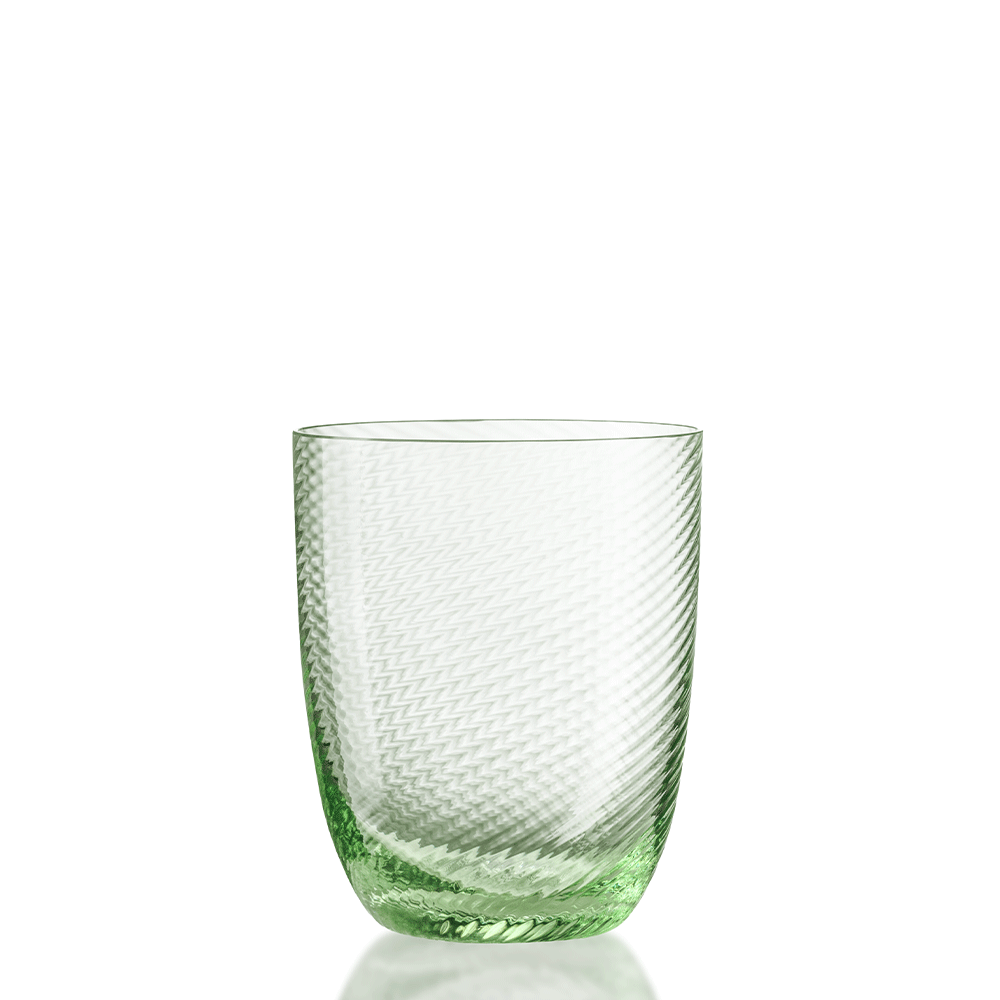 Idra Textured Murano Glass Tumbler, Twisted