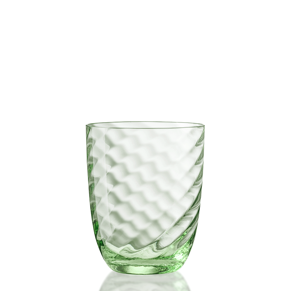 Idra Textured Murano Glass Tumbler, Twisted Optic