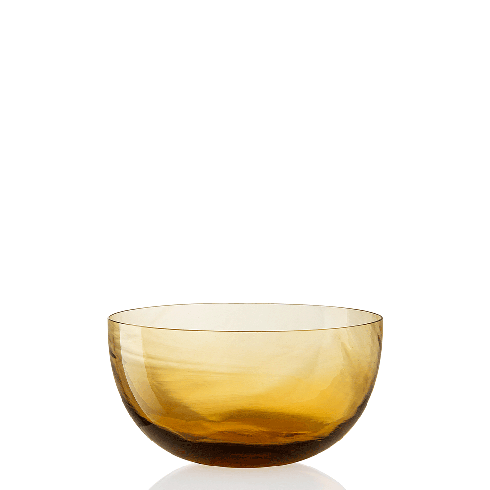 NasonMoretti Idra bowl – single | Hand-blown Murano glass bowl available in six exquisite textures: optic, twisted optic, torsé, lente, striped, and balloton | A versatile accent for serving or display, offered in a rich palette including amber, avio blue, grey, transparent, soraya green, and violet | Elegant, compact form adds refined charm to any table setting | Design by NasonMoretti | Tableware & bowls | 2Jour Concierge, your luxury lifestyle shop
