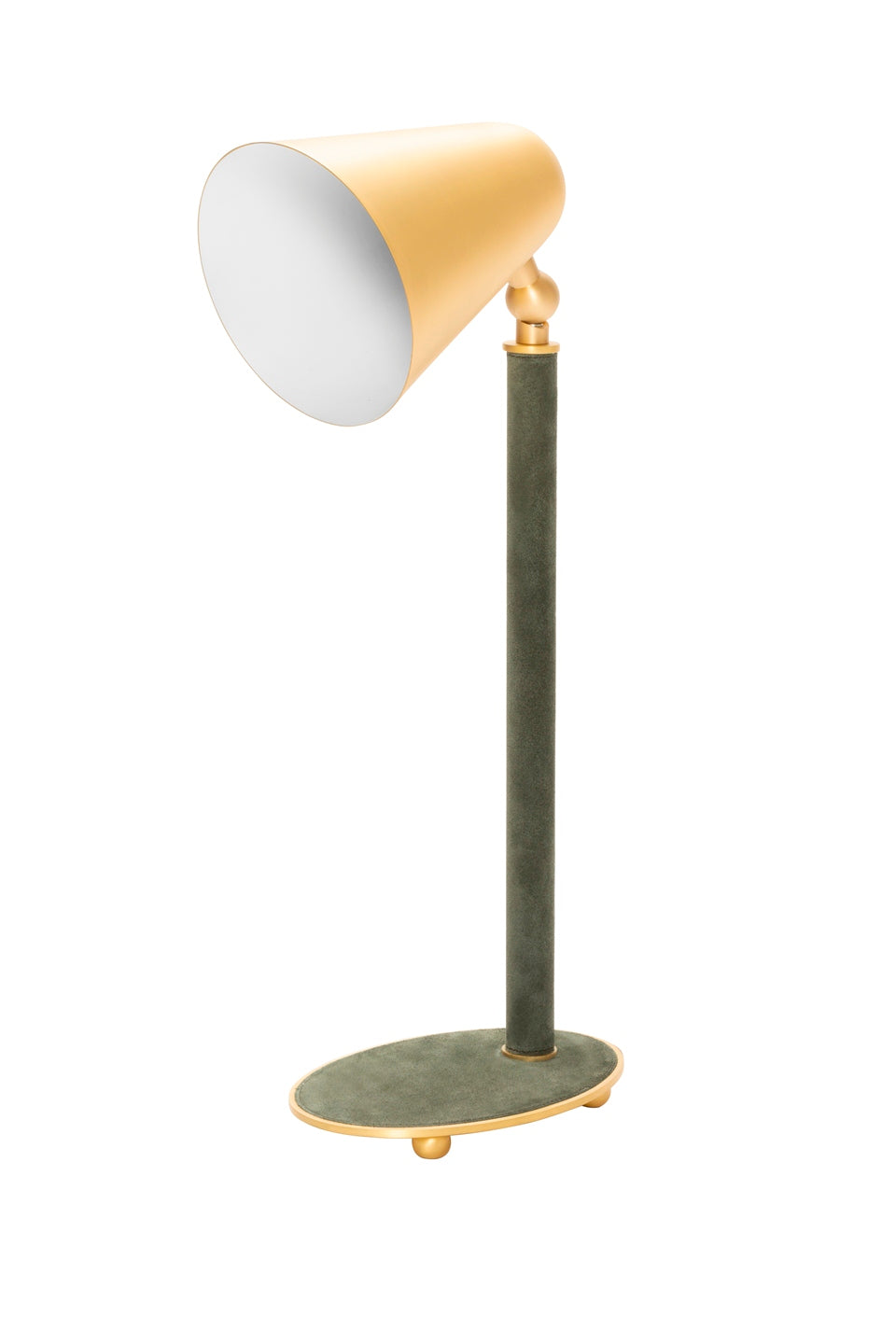Monza Table Lamp by Giobagnara | Partially Leather-Covered Metal Structure in Various Finishes | Metal Rounded Feet for Stability | A Sleek and Modern Lighting Solution for Your Space
