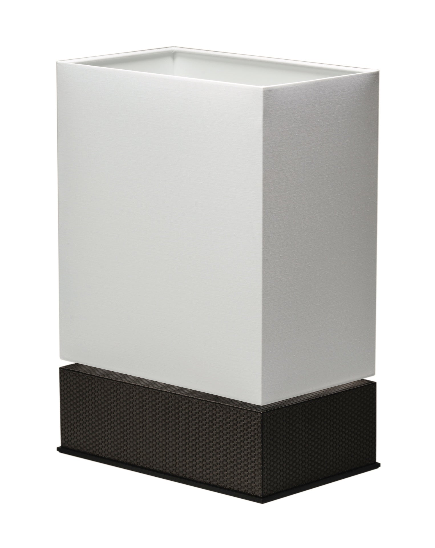 Giobagnara Blink 2 | Table Lamp: Leather with linen lampshade and fireproof diffuser, metal base in chrome, bronze, or brass | Lighting / Table Lamps | 2Jour Concierge, your luxury lifestyle shop | luxury interiors, hospitality décor, elegant living, designer lighting, boutique hotels, yacht décor, refined lifestyle, office décor