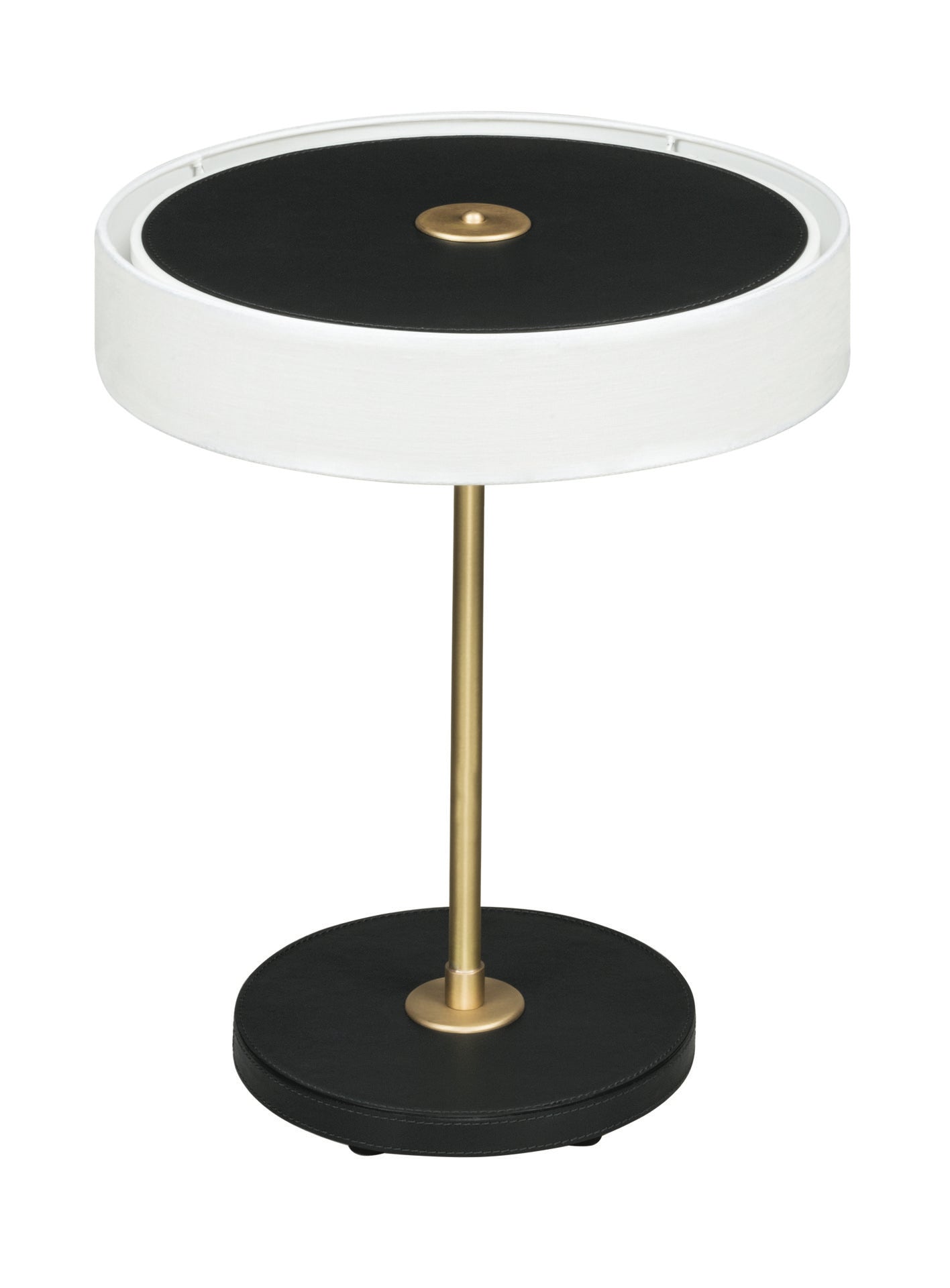 Fly Leather-Covered Table Lamp