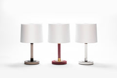 Gallia Leather-Covered Table Lamp