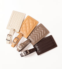 Handwoven Leather Luggage Tag