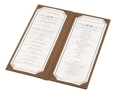 Leather-Covered Cocktail Menu Holder