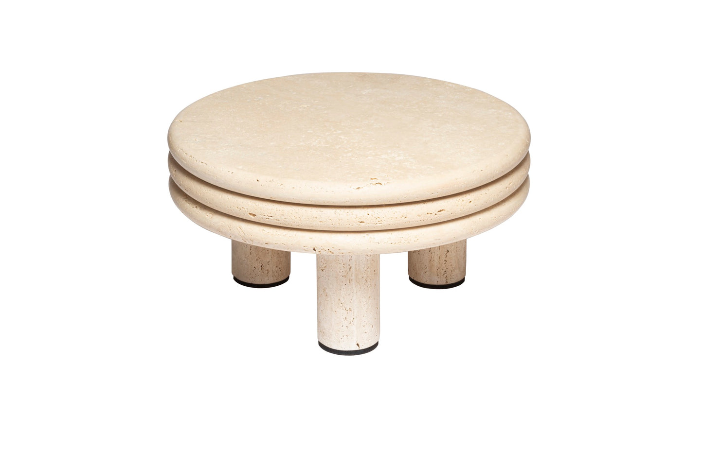 x Stéphane Parmentier Scala Travertine Marble Coffee Table