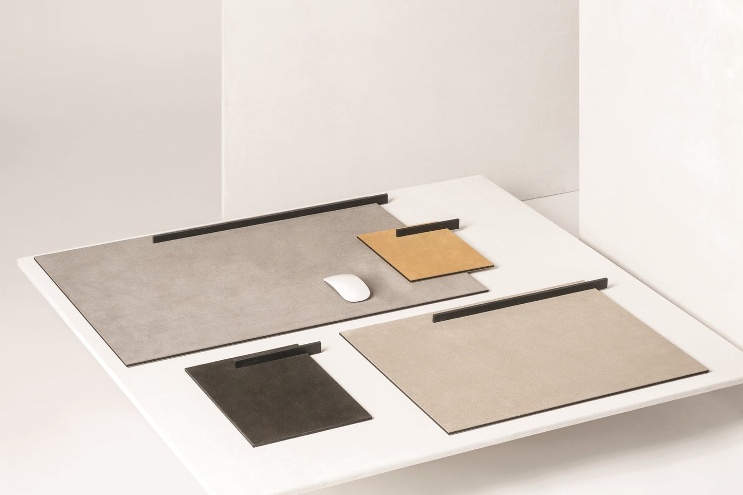 x Stéphane Parmentier Malaparte Suede & Metal Desk Blotter