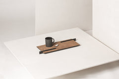 x Stéphane Parmentier Malaparte Suede & Metal Tray