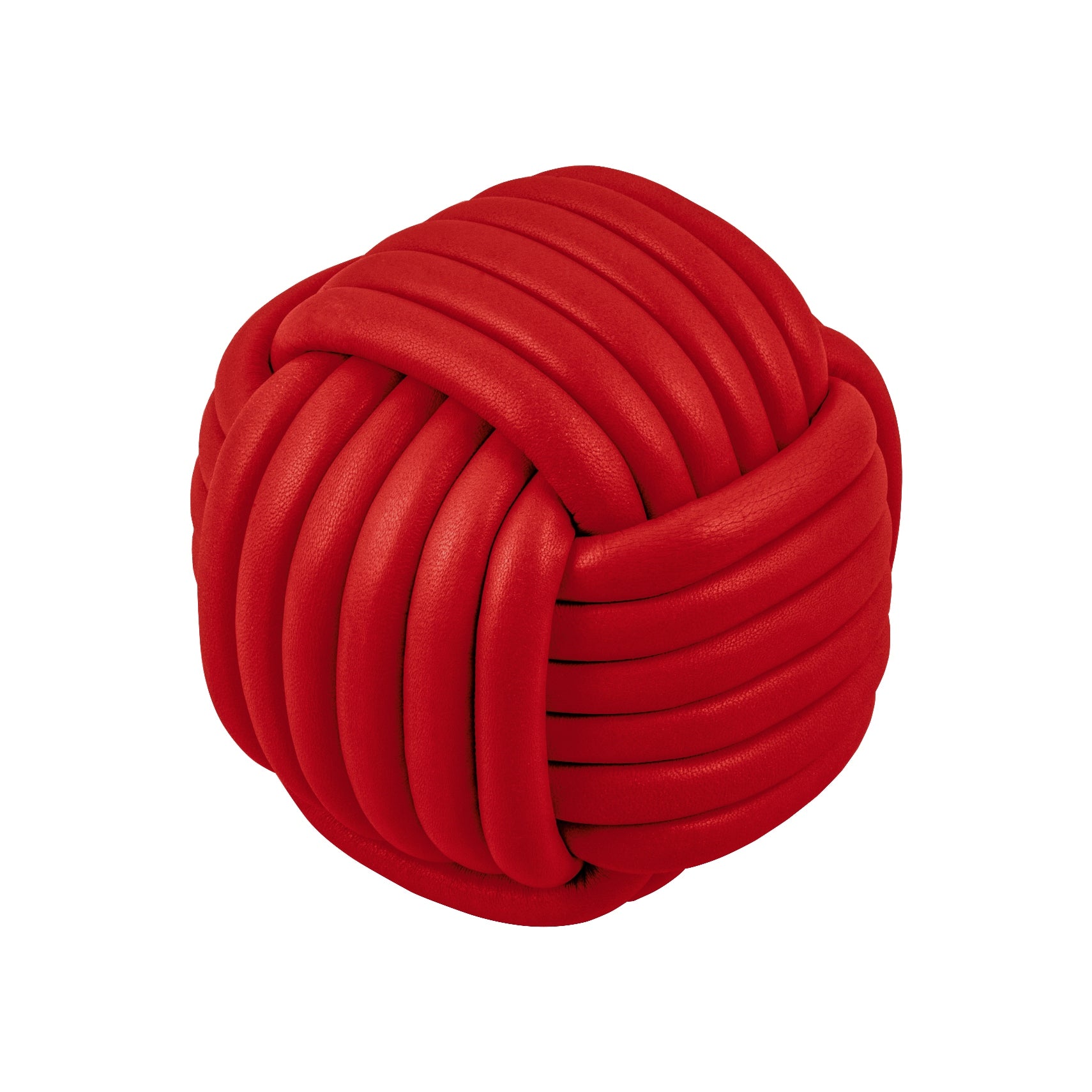 Giobagnara Nodo Nappa Leather Doorstop | Elegant Nappa Leather Design | Available in a Selection of Nappa Leather Finishes | Very Stable Construction | "Nodo" Means "Knot" in Italian | Explore a Range of Luxury Home Accessories at 2Jour Concierge, #1 luxury high-end gift & lifestyle shop