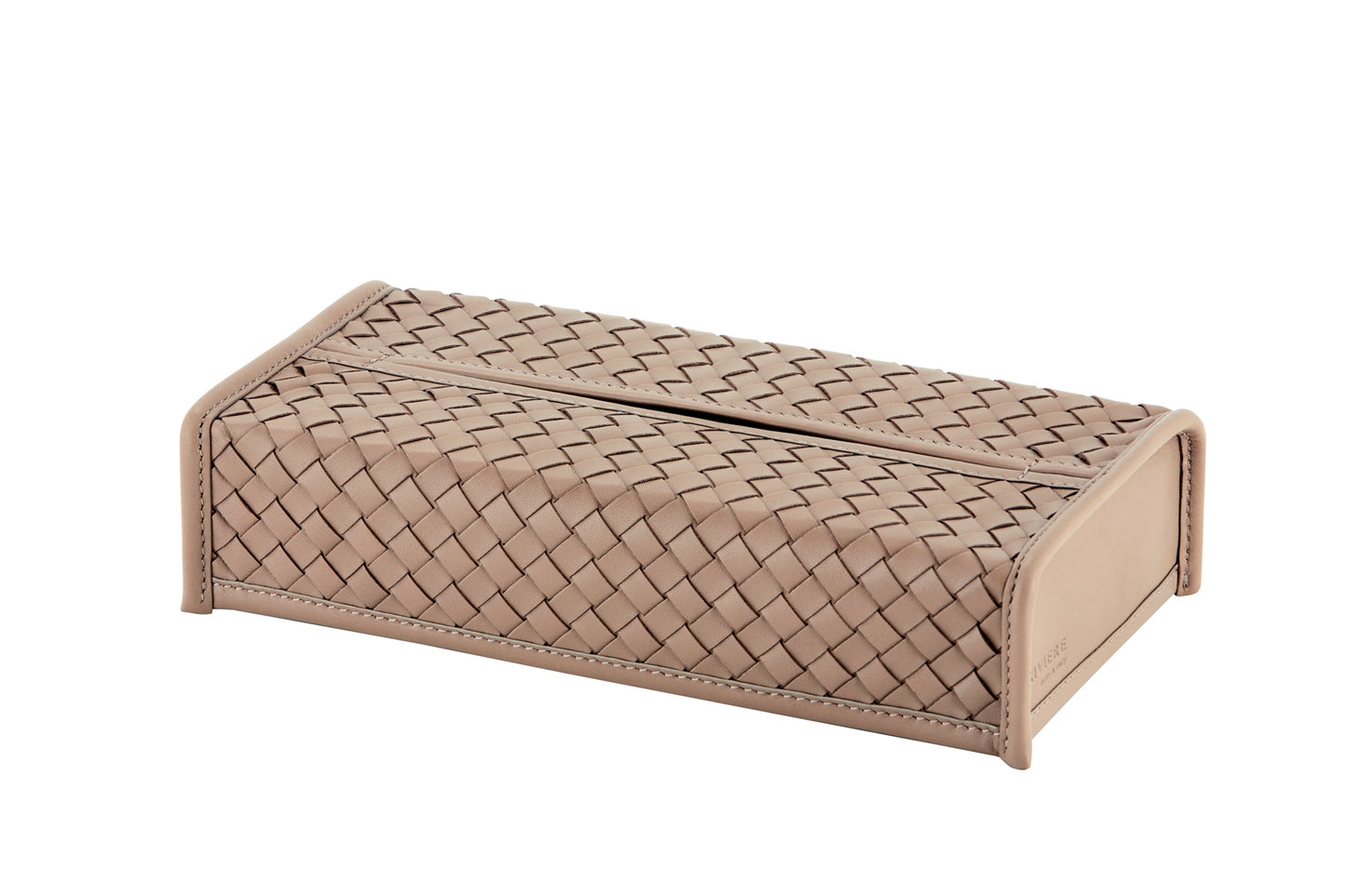 Riviere Elba Handwoven Leather Tissue Holder Rectangular | Handwoven Leather | Elegant Rectangular Design | Perfect for Yacht Interiors | Available at 2Jour Concierge, #1 luxury high-end gift & lifestyle shop