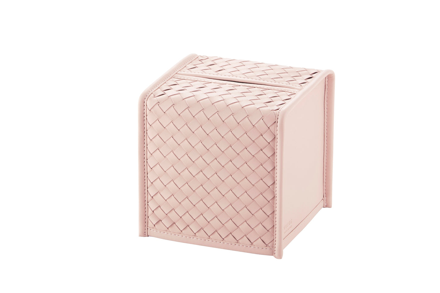 Elba Handwoven Leather Tissue Holder Square