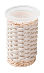 Calais Leather & Rattan Toothbrush Holder