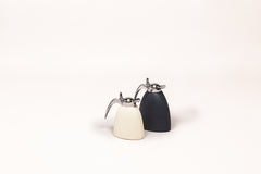 Bagatelle Leather-Covered Insulated Brass Carafe with Chrome Finish 0.4 lt