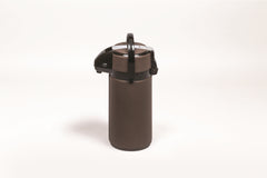 Courson Leather-Covered Insulated Stainless Steel Airpot with Pour-Through Stopper