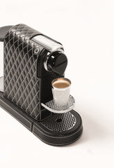 Citiz Decor Lux Diamonds Leather-Bound Nespresso Coffee Machine