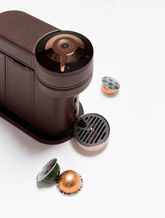 Vertuo Next Easy Version Leather-Bound Nespresso Coffee Machine