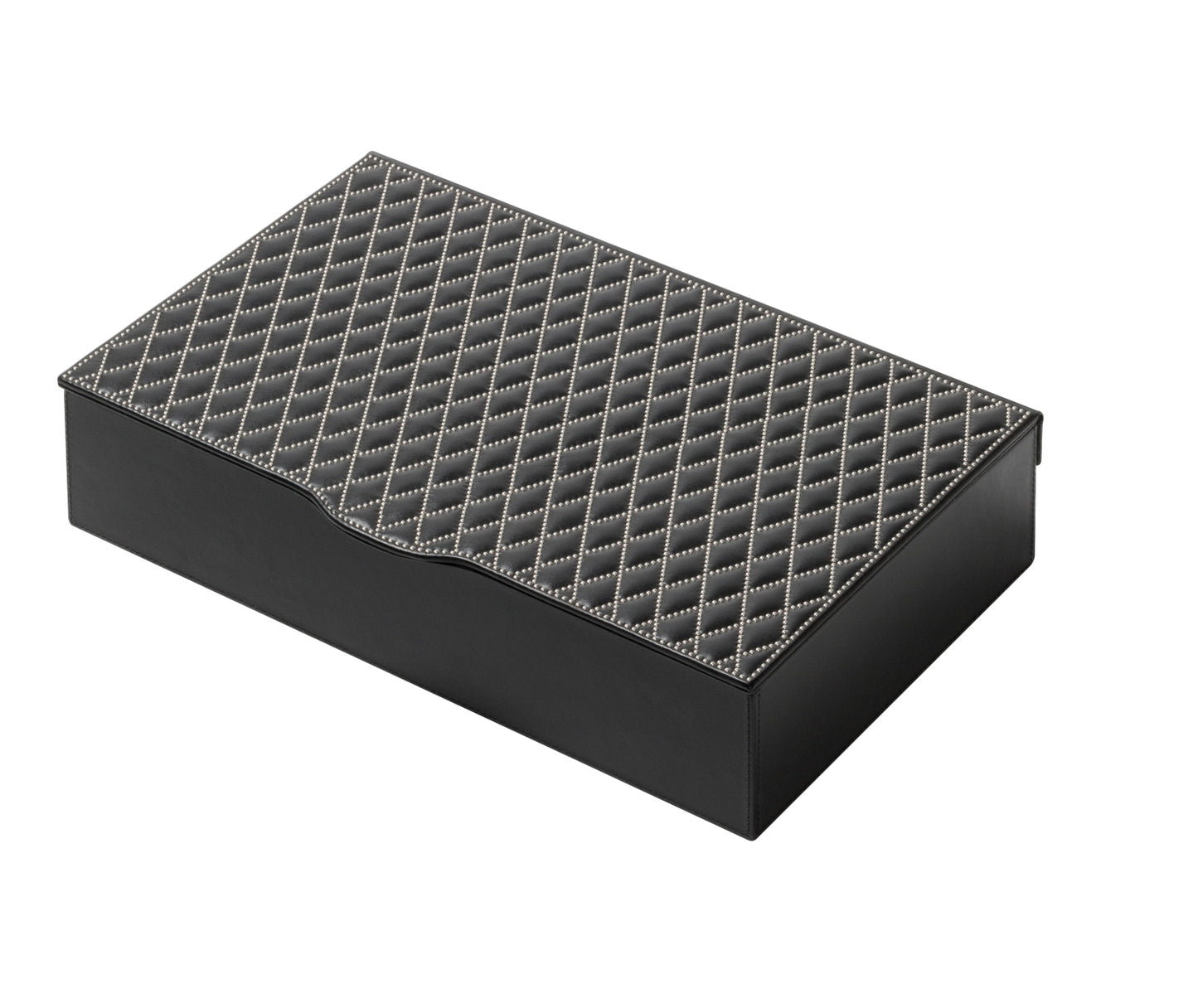 Saint-Germain Leather-Covered Wood Coffee Organizer For Nespresso Commercial Capsules Diamonds (Sieger Lines Cup)