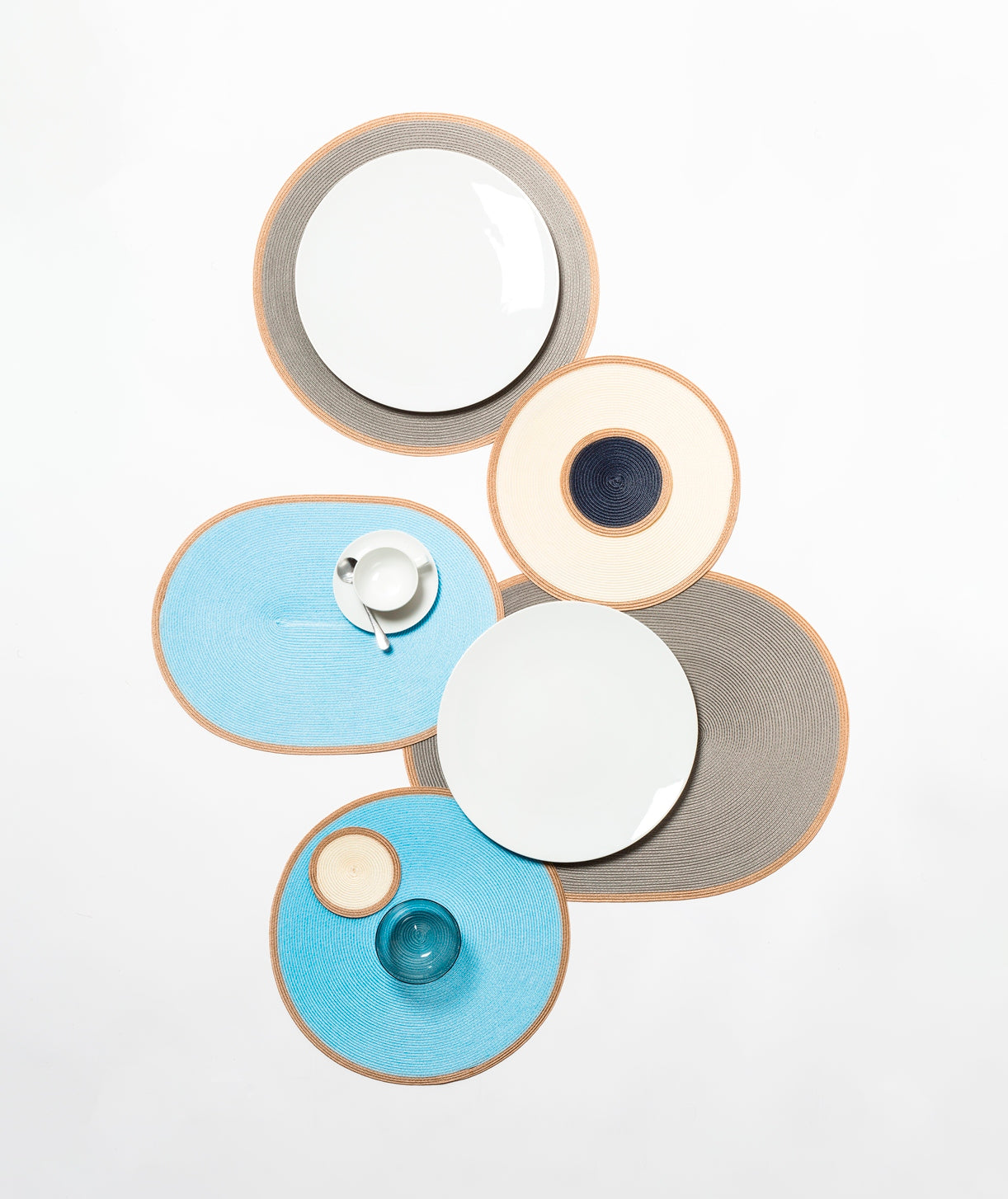 Trocadero TechStraw Platzset Rund Zweifarbig