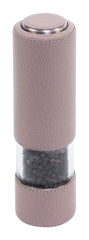 Lyon Electric Leather-Covered Pepper Mill