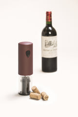 Medoc Leather-Covered Electric Rechargeable Corkscrew