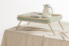 Reims Leather & Rattan Bed Tray