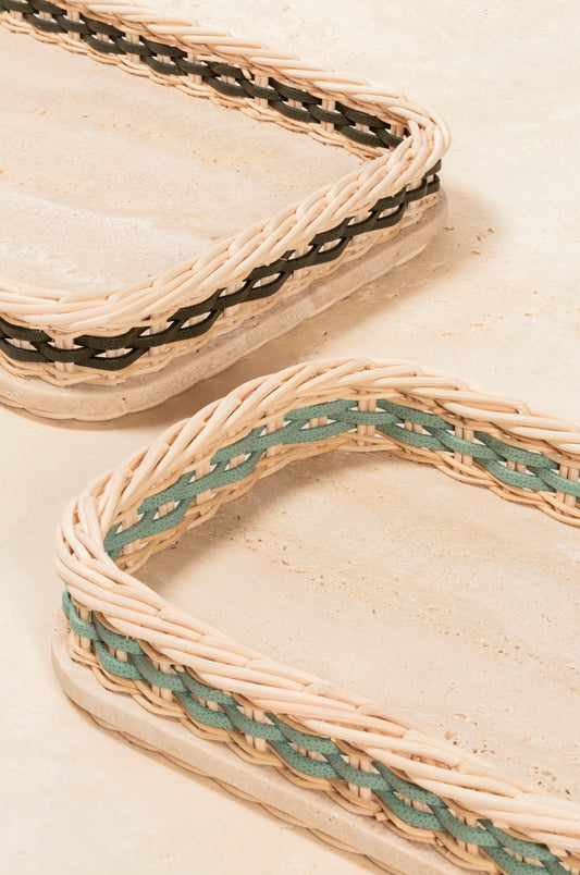 Pigment France Orsay Rectangular Travertine Tray | Luxury Home Accessories, Elegant Serving Trays & Gift Items | 2Jour Concierge, #1 luxury high-end gift & lifestyle shop