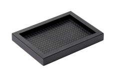 Chaumont Quilt Leather-Covered Wood Valet Tray Rectangular Small
