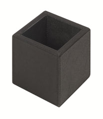 Tim Leather-Covered Wood Pen Holder