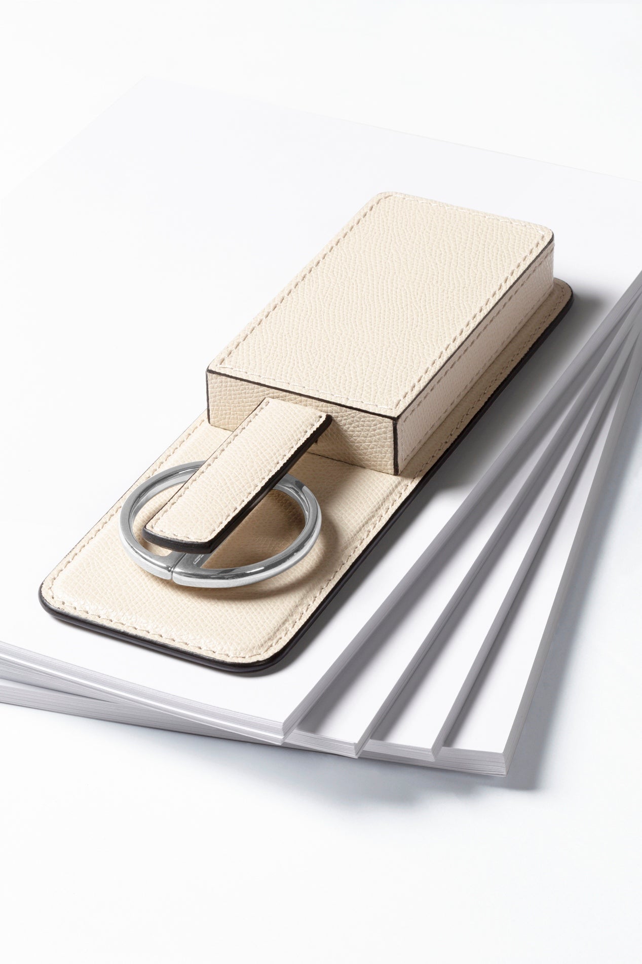 Giobagnara Charles Scissors + Paper Knife Set In Leather-Covered Wood Leather Case | Elegant and Practical Design | Crafted from High-Quality Leather and Wood | Features Two Spaces to Hold Scissors and a Paper Knife | Perfect for Office or Home Use | Explore a Range of Luxury Desk Accessories at 2Jour Concierge, #1 luxury high-end gift & lifestyle shop