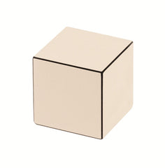 Cubo Leather-Covered Wood Paperweight