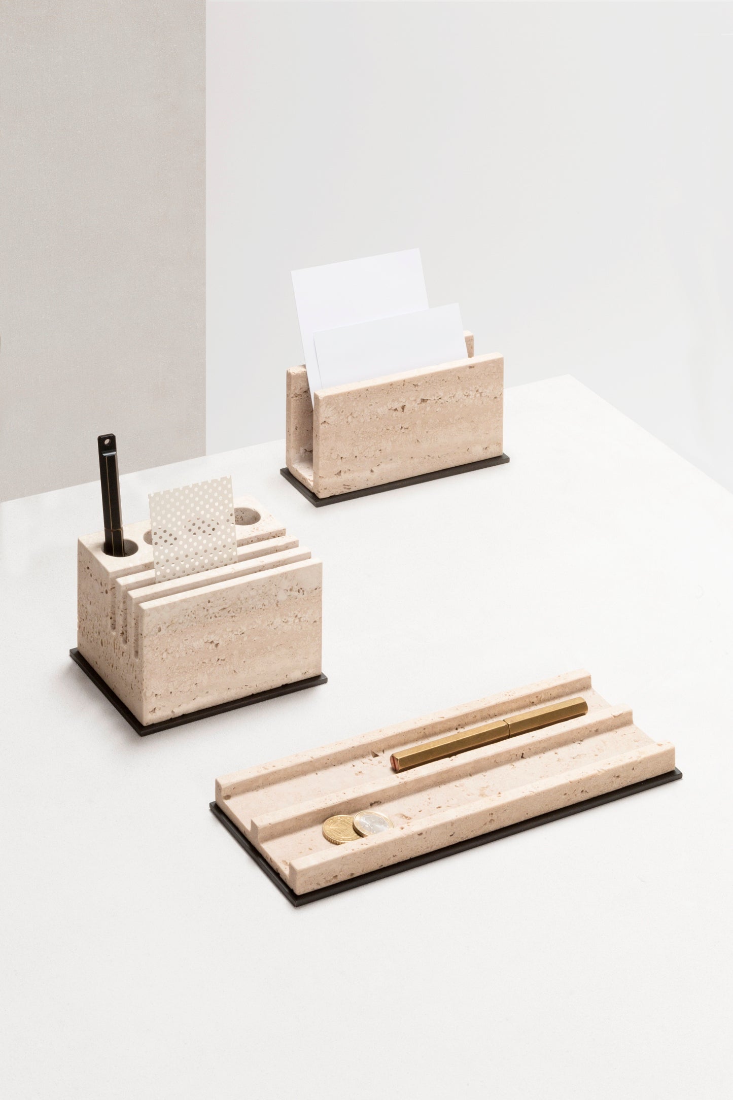 Giobagnara Latina Marble Pen Holder | Luxury Desk Accessories, Elegant Stationery & Gift Items | 2Jour Concierge, #1 luxury high-end gift & lifestyle shop