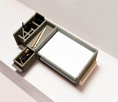 x Stéphane Parmentier Leather-Covered Personal Assistant Desk Organizer