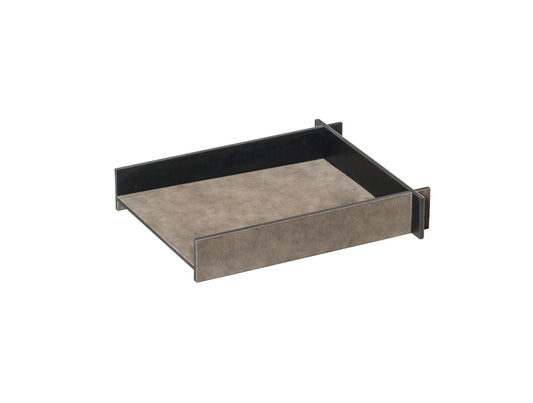 Giobagnara x Stéphane Parmentier Malaparte Suede Leather & Metal A4 Paper Holder | Stylish Desk Organizer | Premium Materials | Part of Malaparte Collection | Available at 2Jour Concierge, #1 luxury high-end gift & lifestyle shop