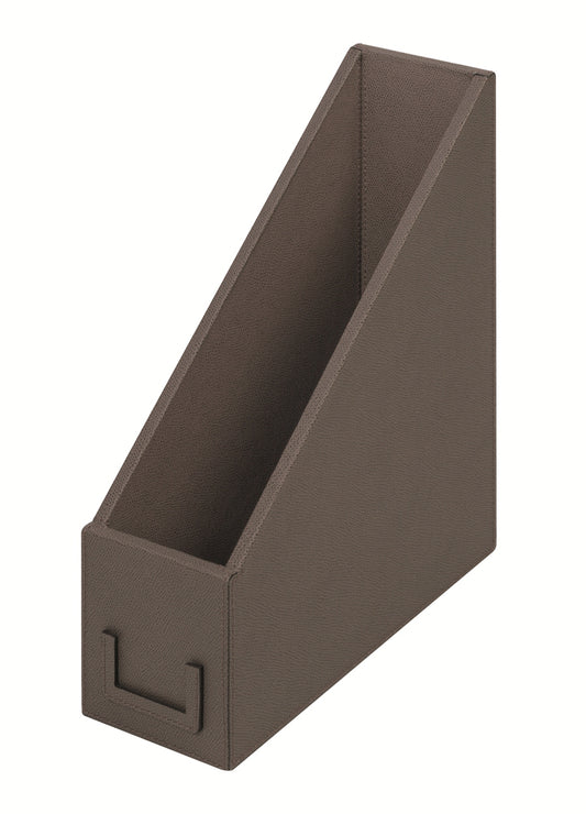 Giobagnara Leather-Covered Wood File Holder | Stylish Desk Organization | High-Quality Leather and Wood Construction | Keep Your Files Neat and Accessible | Available at 2Jour Concierge, #1 luxury high-end gift & lifestyle shop